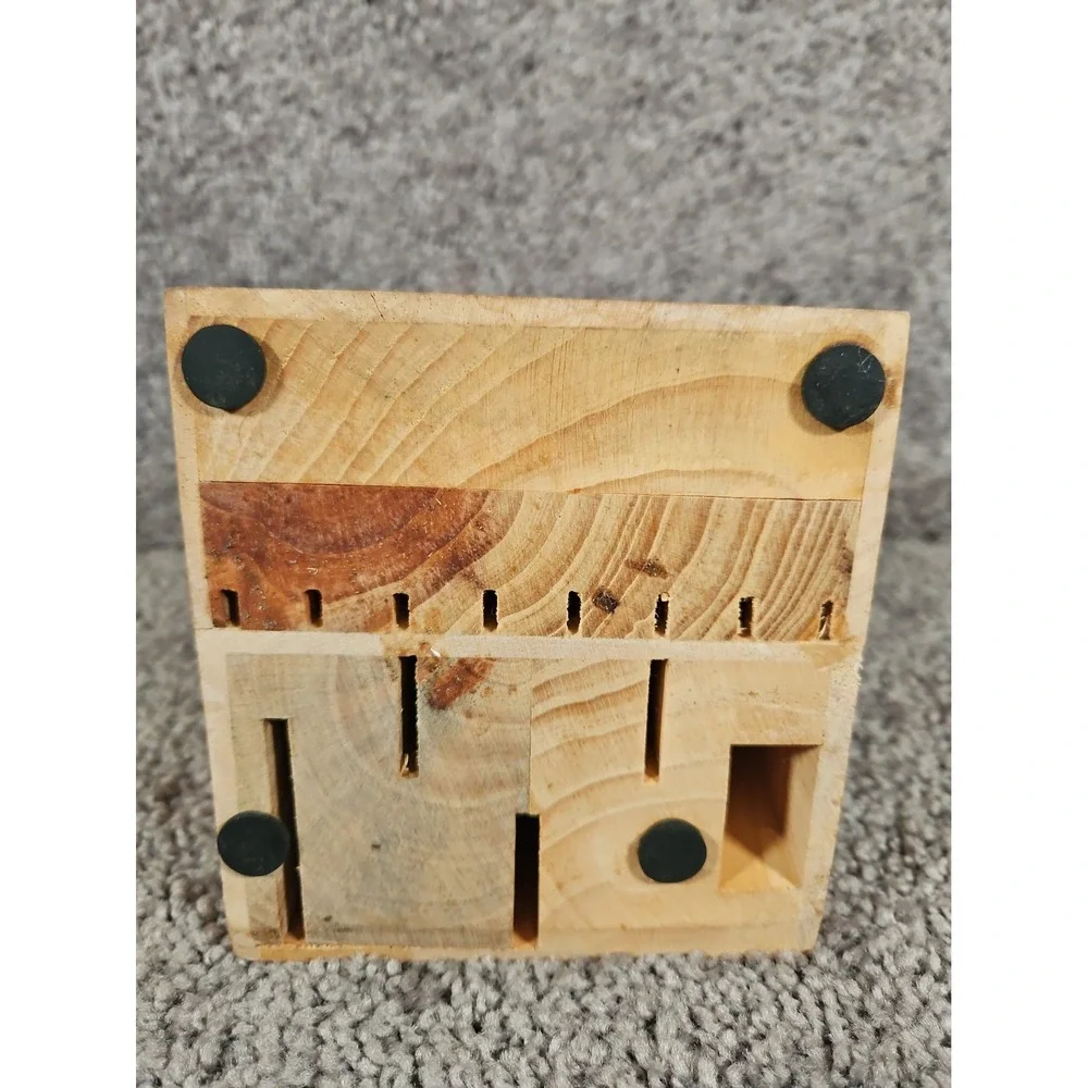 14 Slot Wooden Cuisinart Knife Holder